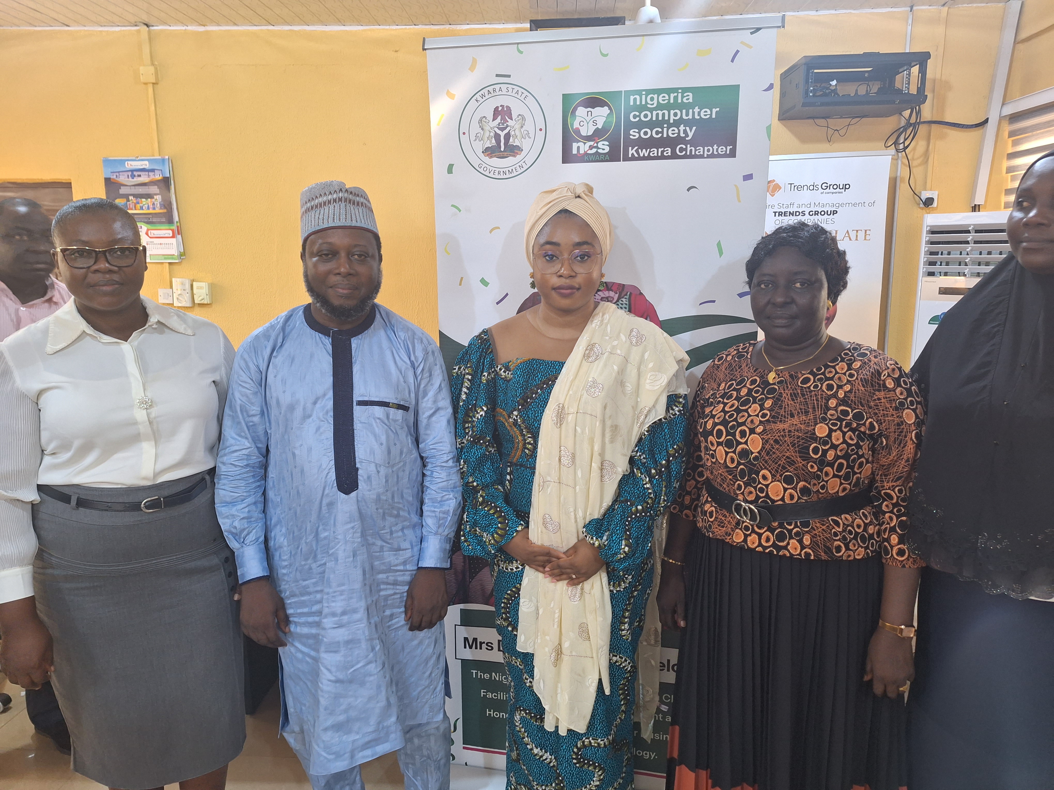NCS Kwara Exco, Led by Taofik Abdulkareem with Mrs. Damilola Yusuf-Adelodun, the Commissioner for Business, Innovation, and Technology and the Permanent Secretary, Mrs Mary Adeosun